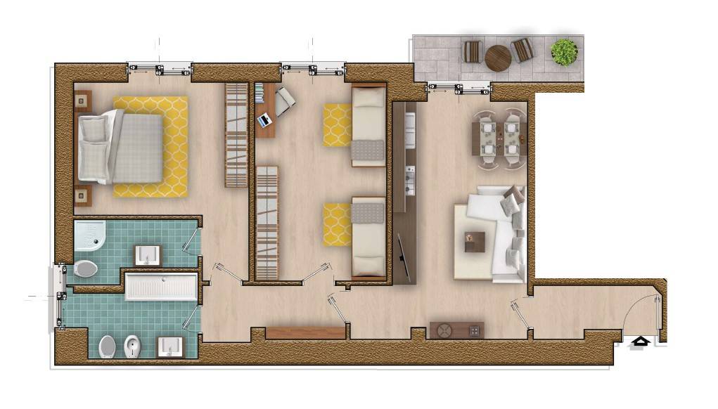 NEW ENTRY! AFFARE IN VIA SUARDI DI FRONTE ALLA QUESTURA - PIANO ALTO VENDESI TRILOCALE DOPPI SERVIZI BALCONATA ... SOLO DA NOI € 189.000