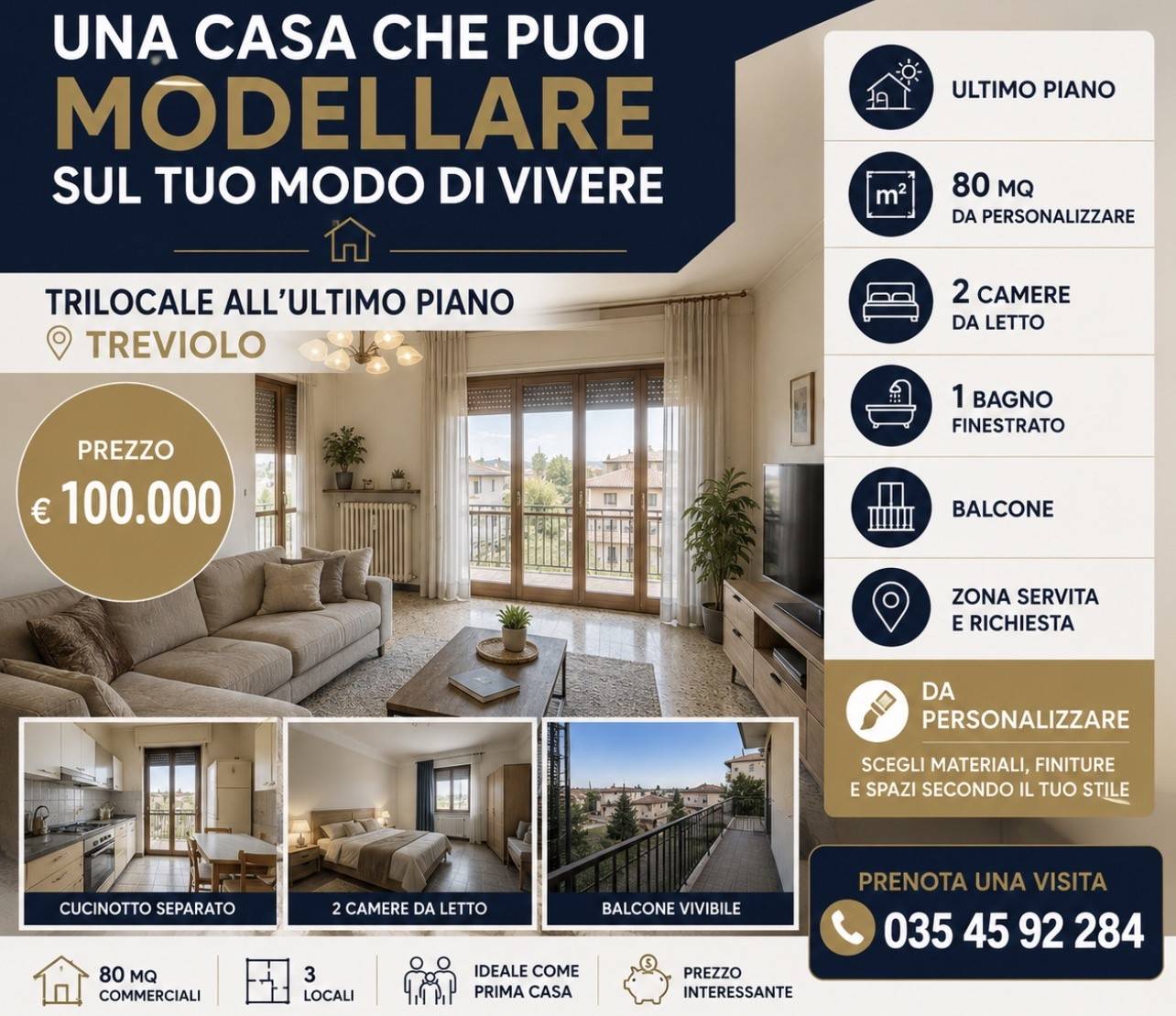 Appartamento a Treviolo
