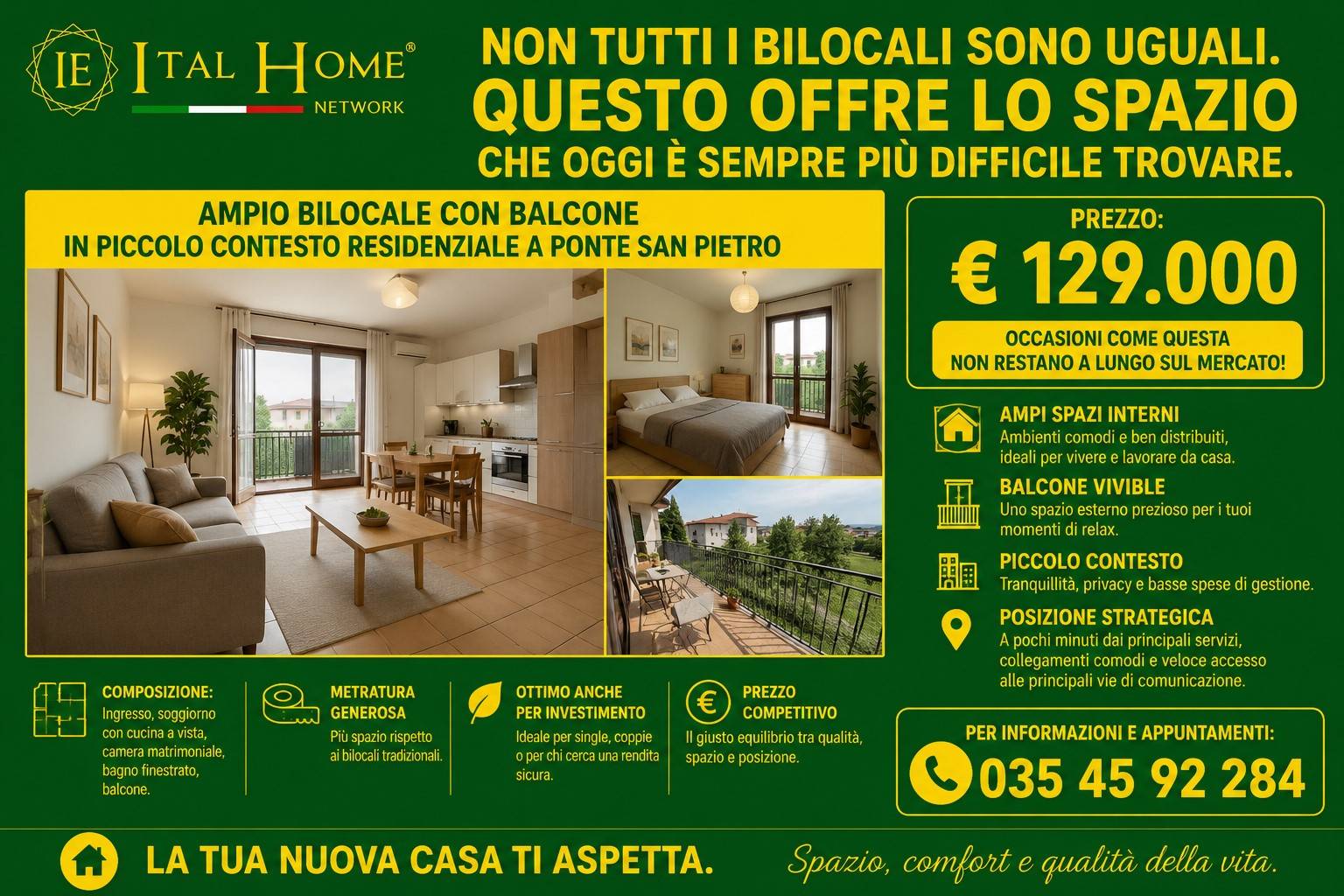 Appartamento a Ponte San Pietro