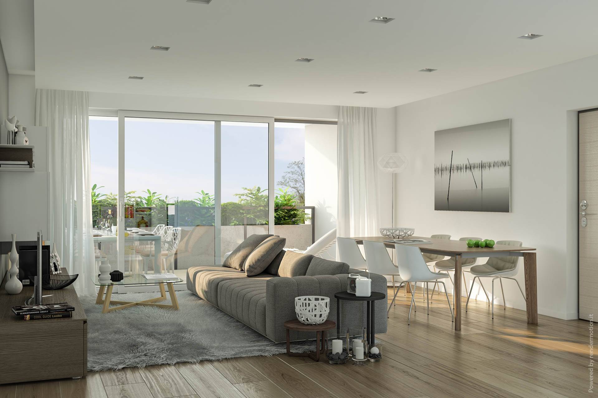 La meravigliosa "RESIDENZA PIATTI 12", in C.E. A4 - Nuovo, Grande Bilocale con Terrazza di 17mq, Esposto a Sud/Est.