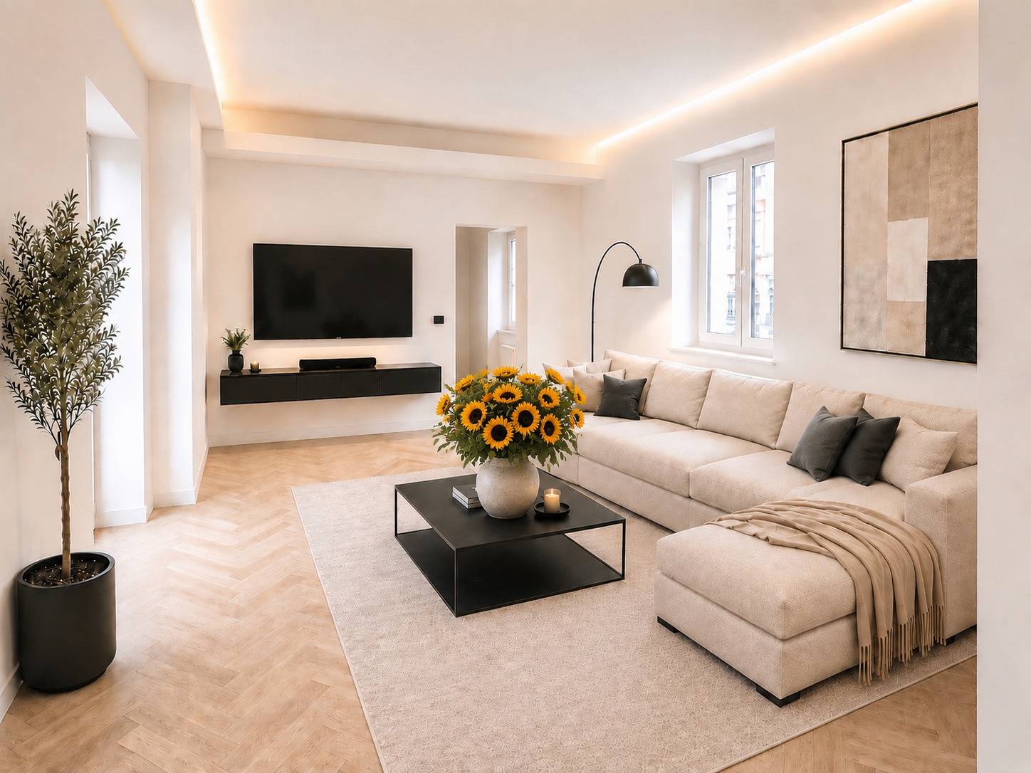 Via XX Settembre: Nuovo Trilocale, tutto su un piano, con balcone e Terrazza, combinazione di modernità e storia