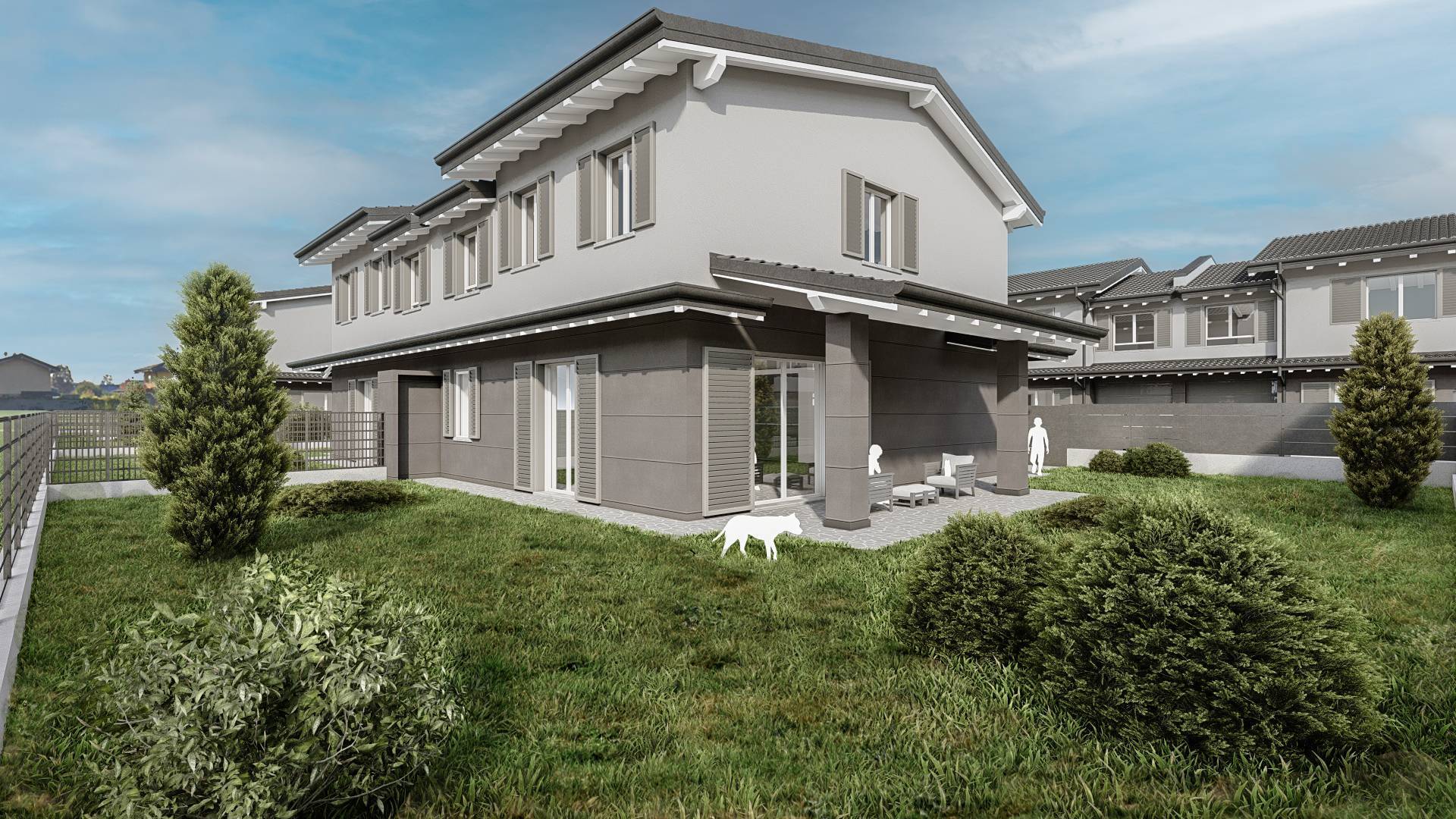 NUOVISSIMA VILLA BIFAMILIARE CON GIARDINO PRIVATO E BOX!