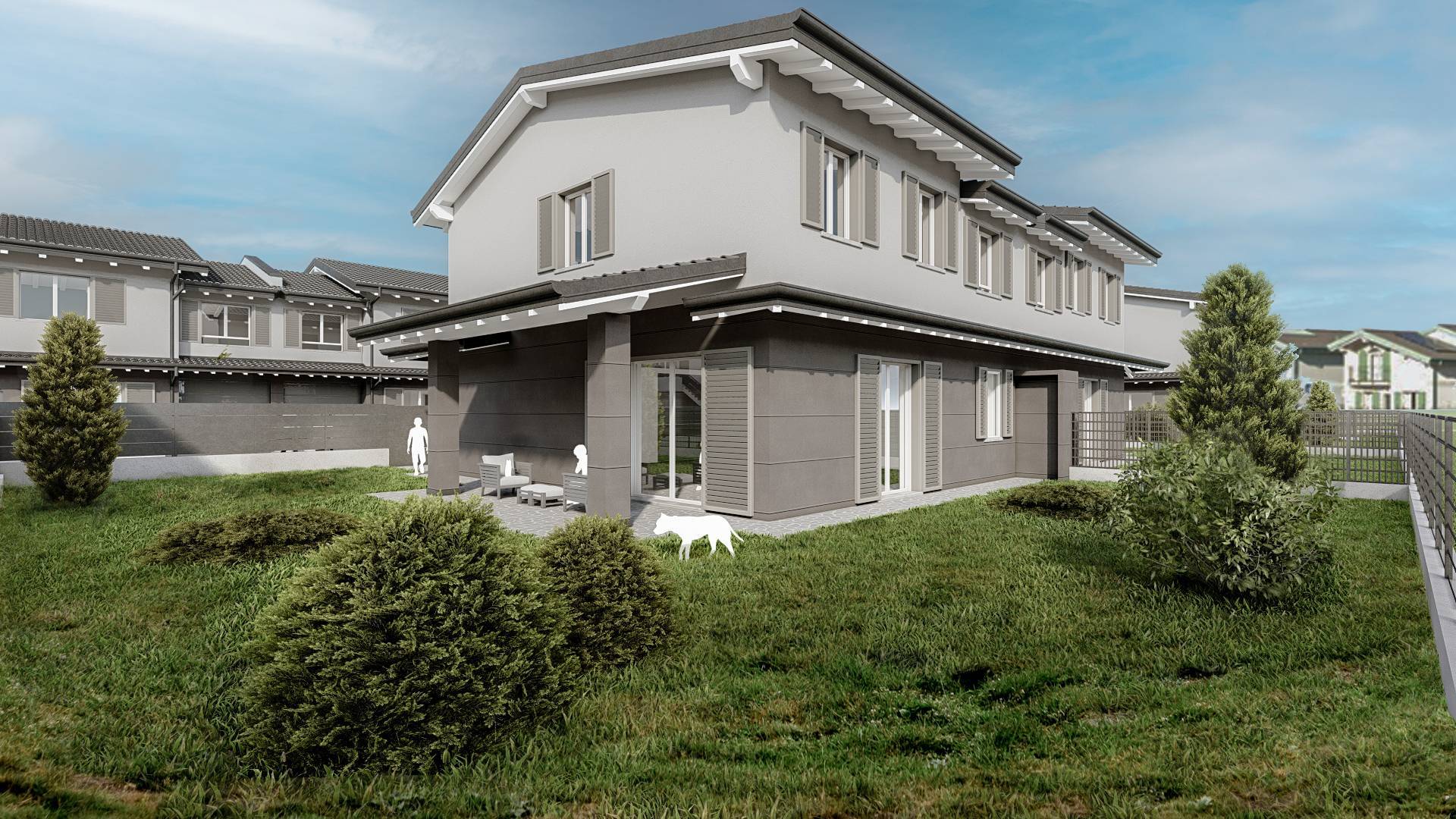 NUOVA VILLA BIFAMILIARE CIRCONDATA DA GIARDINO PRIVATO -  RISERVATA!